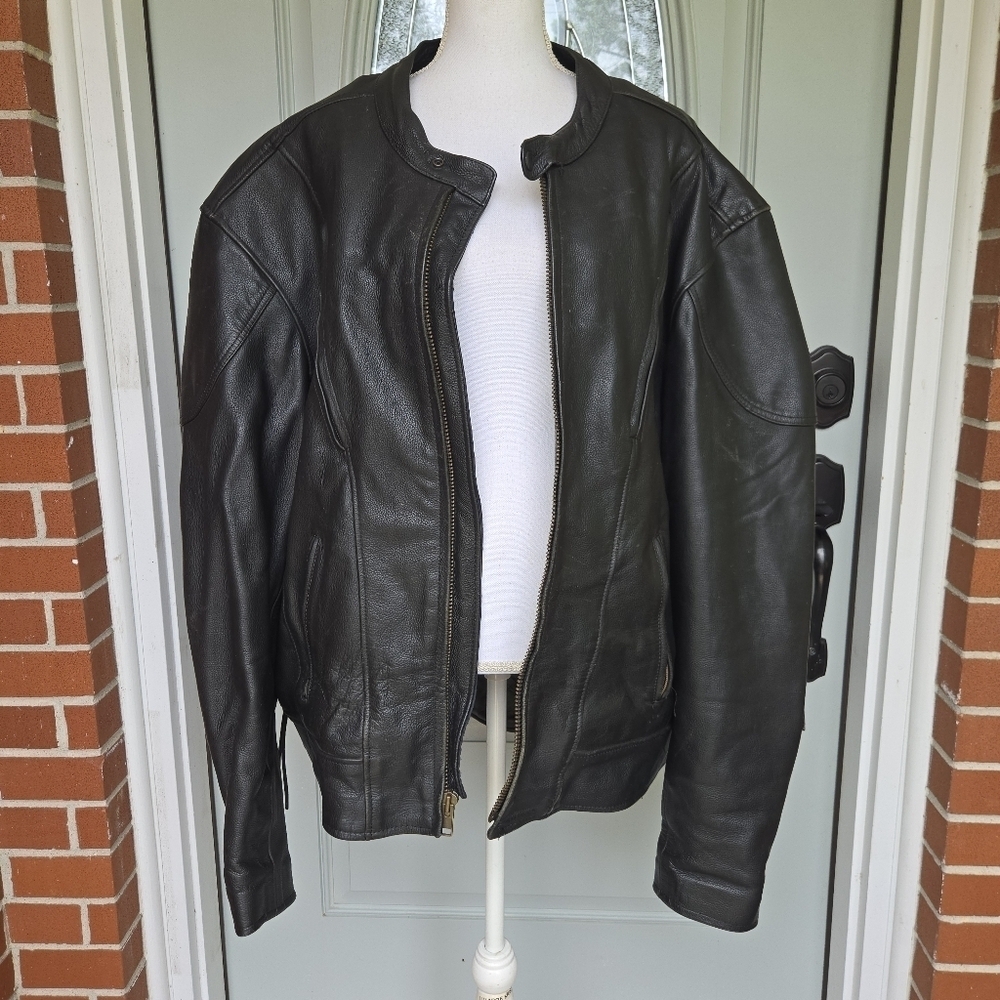Pro-Rider Leather USA Black Leather Jacket